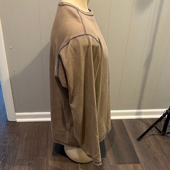 Quest Men’s Large Classic Tan Long Sleeve Men's Shirt - Picture 3 of 5